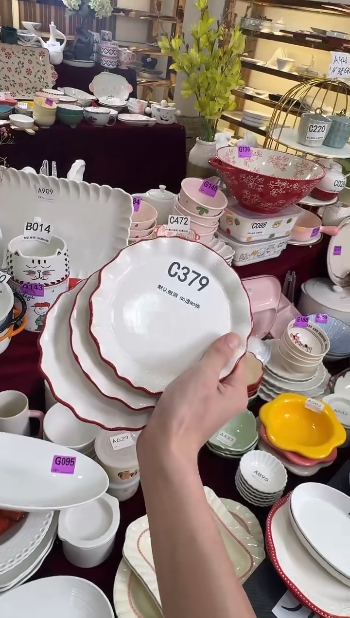 摆件陶C379-3个     陶瓷餐具库存微瑕