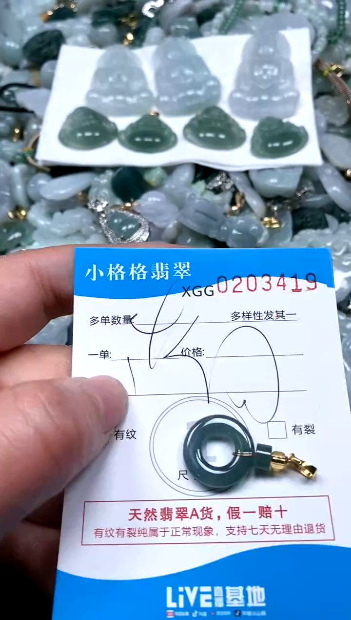 【闪购商品】翡翠颈饰未镶嵌闪购商品0203419多样性