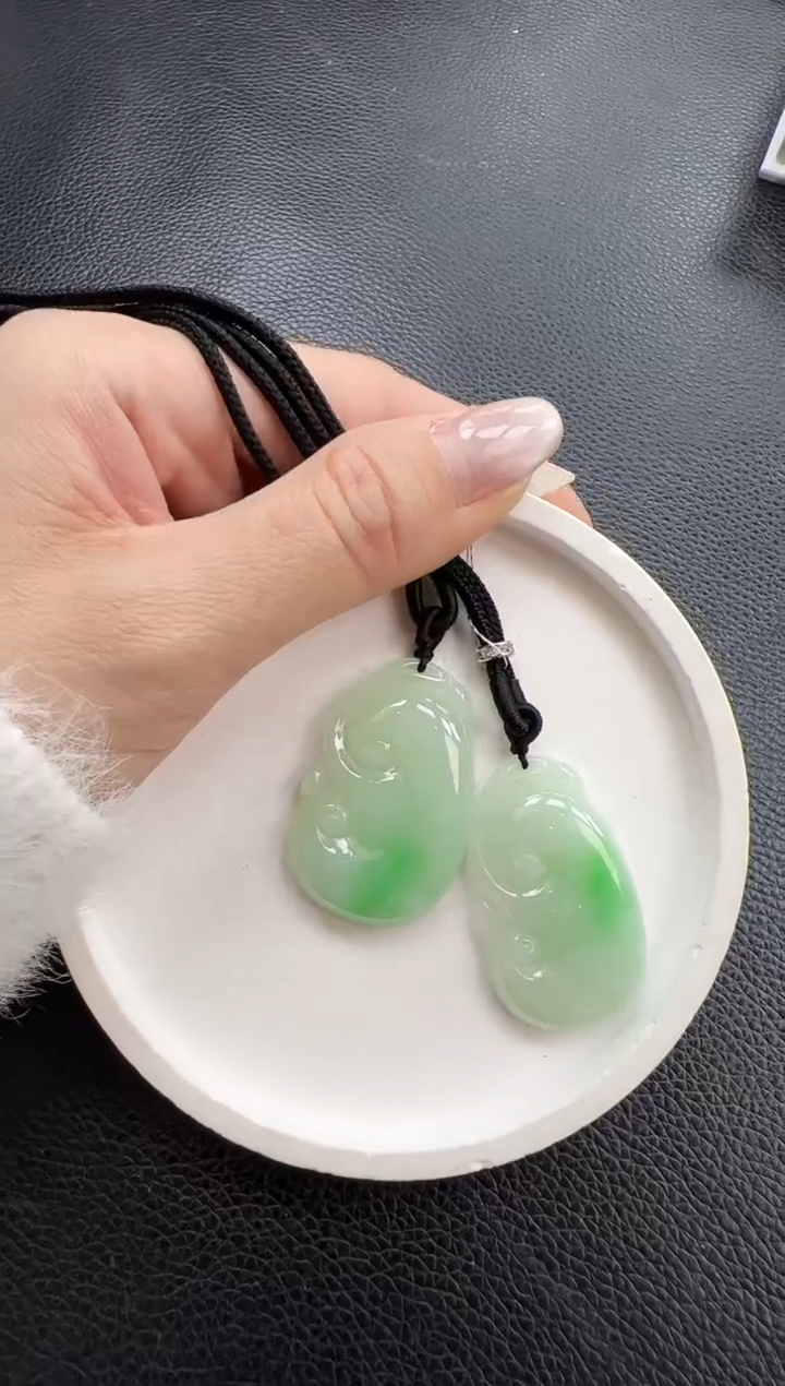 【闪购商品】翡翠颈饰18K金镶嵌YM1012-7如意多样性发一