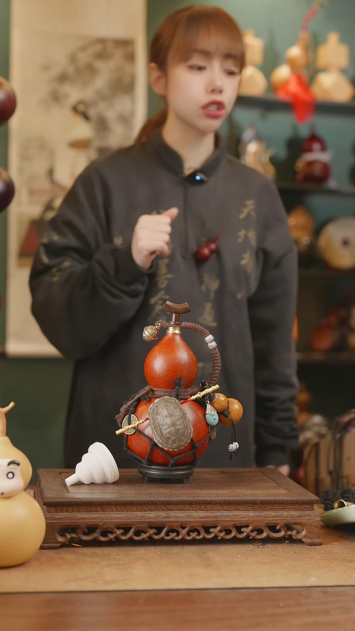 【闪购商品】11号精品天然大漆工艺防渗内胆酒葫芦~