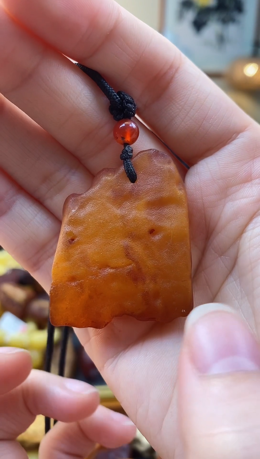 【闪购商品】琥珀颈饰未镶嵌吊坠