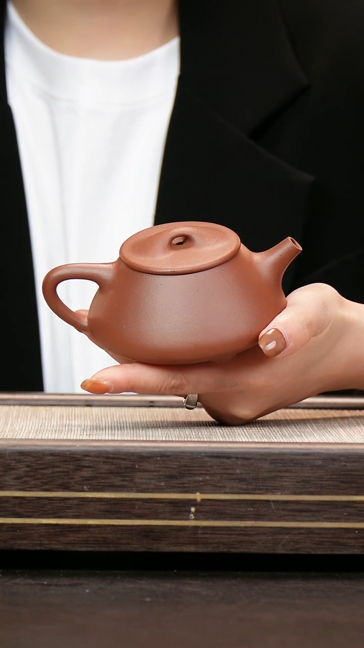 茶壶紫砂黄龙山原矿紫泥 石瓢200cc