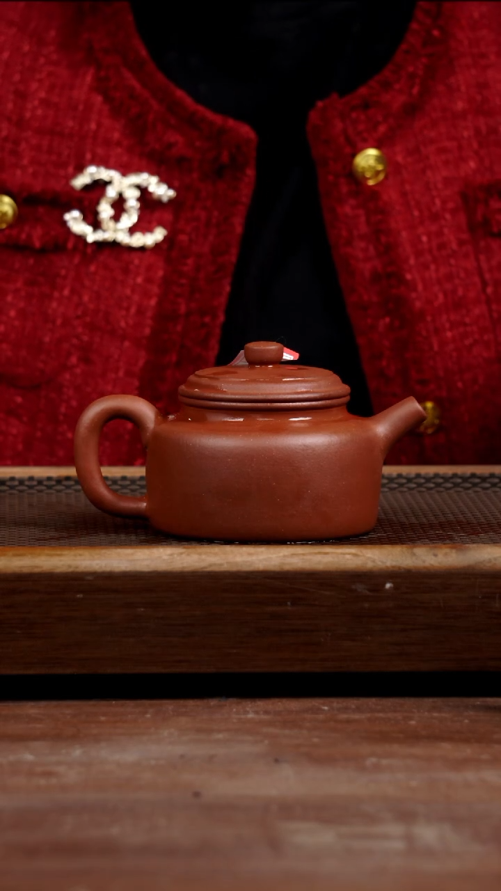 茶壶紫砂紫团泥德钟275CC