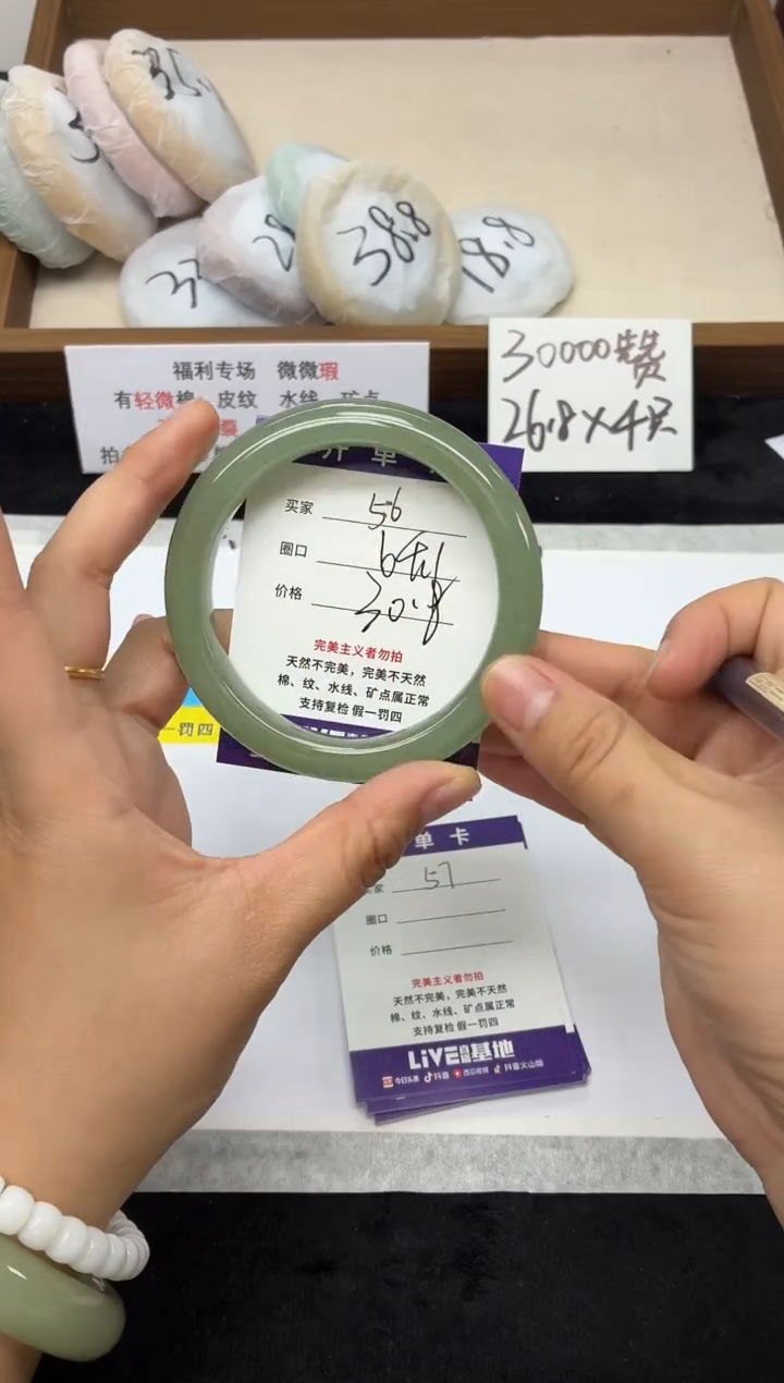 未镶嵌手镯石英质玉56