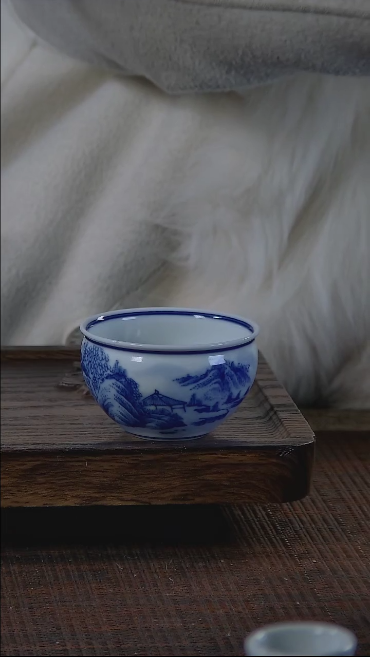 【闪购商品】折葵非器手工手绘山水缸杯