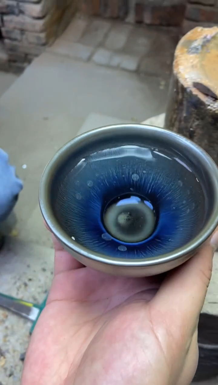 茶盏建窑建盏 星空束口