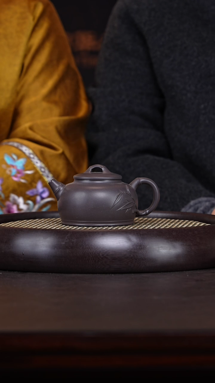 【闪购商品】紫砂茶壶夏文芸29-19 老天青知足常乐250c