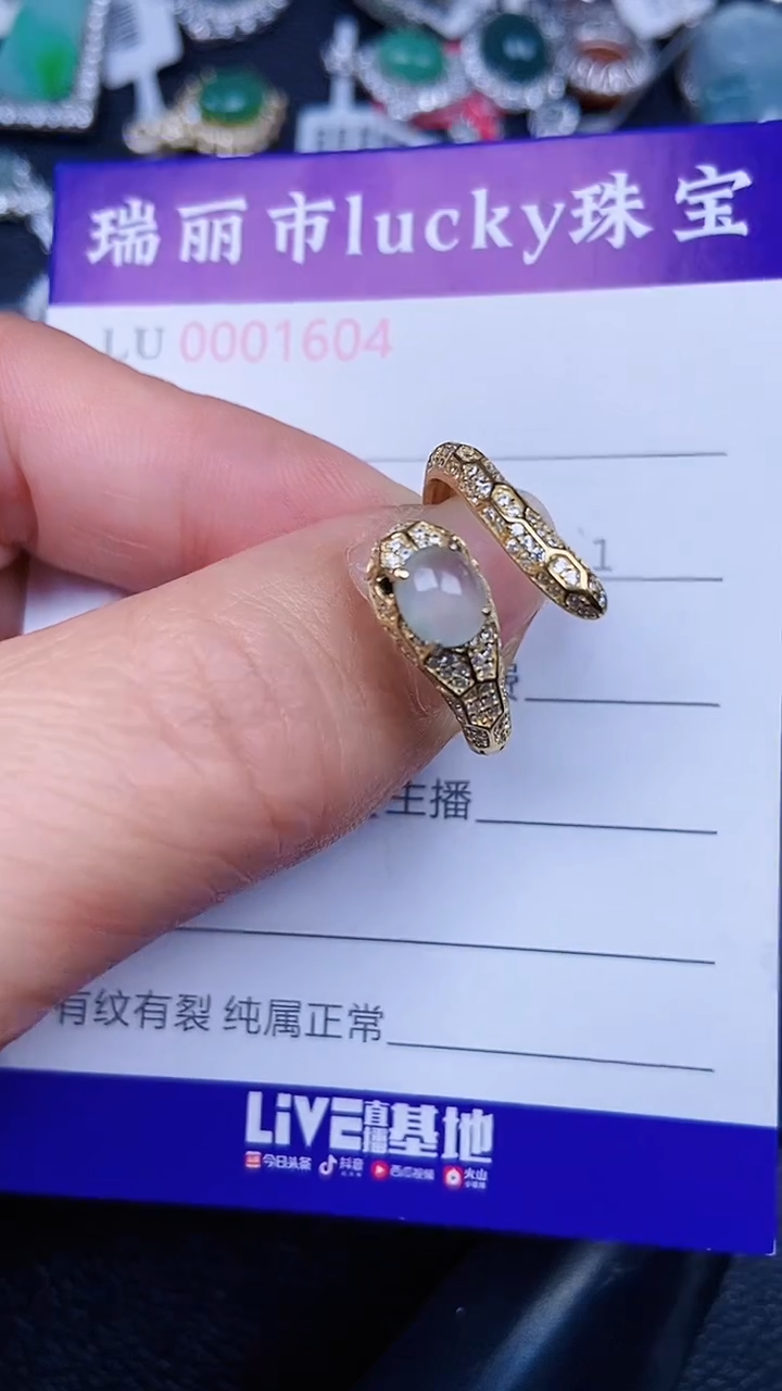 颈饰银S925镶嵌翡翠16504