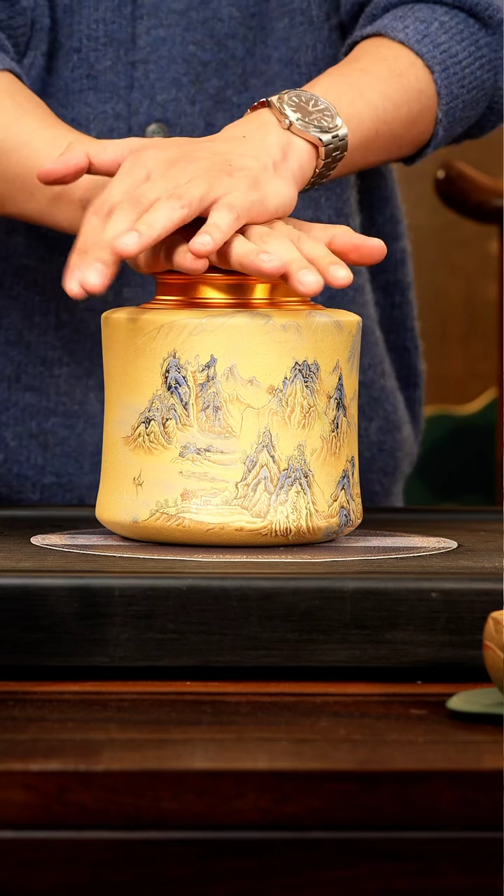 【闪购商品】紫砂茶壶顽壶紫砂精选茶叶罐
