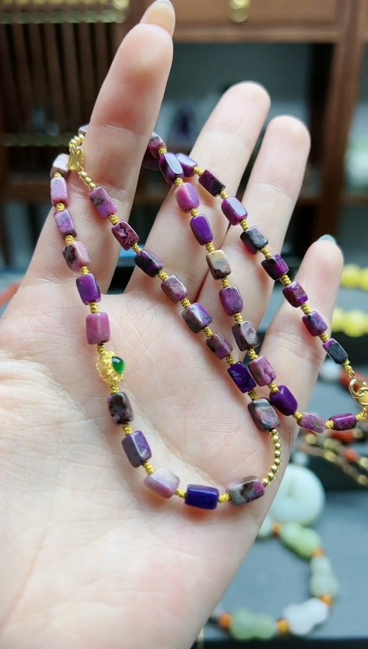 【闪购商品】苏纪石（舒俱来）颈饰18K金镶嵌18k金舒俱来项链 CS