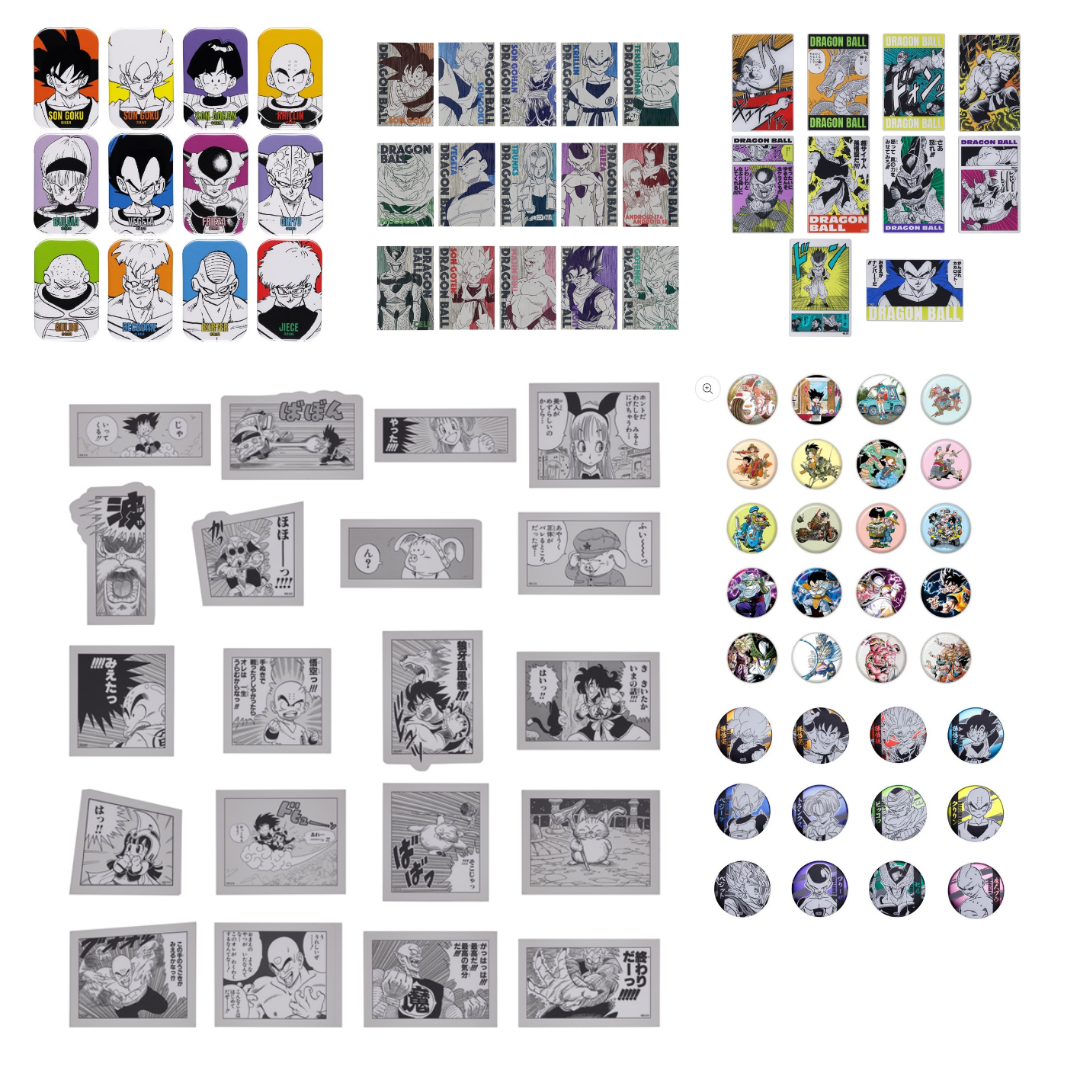 【龙珠】日谷原画浮雕金属亚克力卡明信片方吧唧徽章潮玩盲盒七龙珠