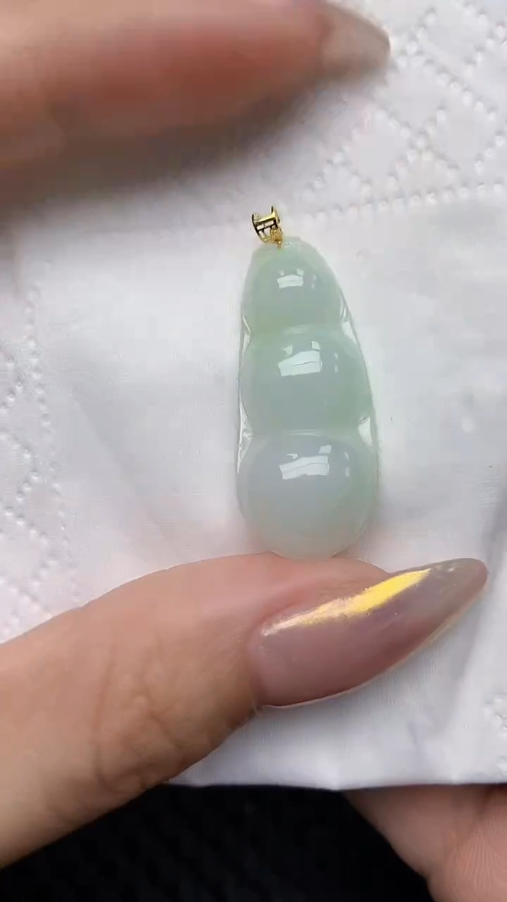 【闪购商品】翡翠颈饰18K金镶嵌天然翡翠A货