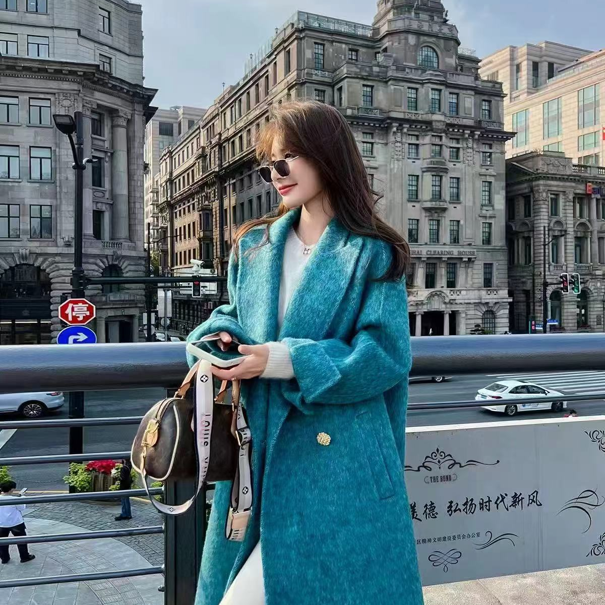 【169-299】小雨 羊毛大衣女 （看好款式） [韩咏]