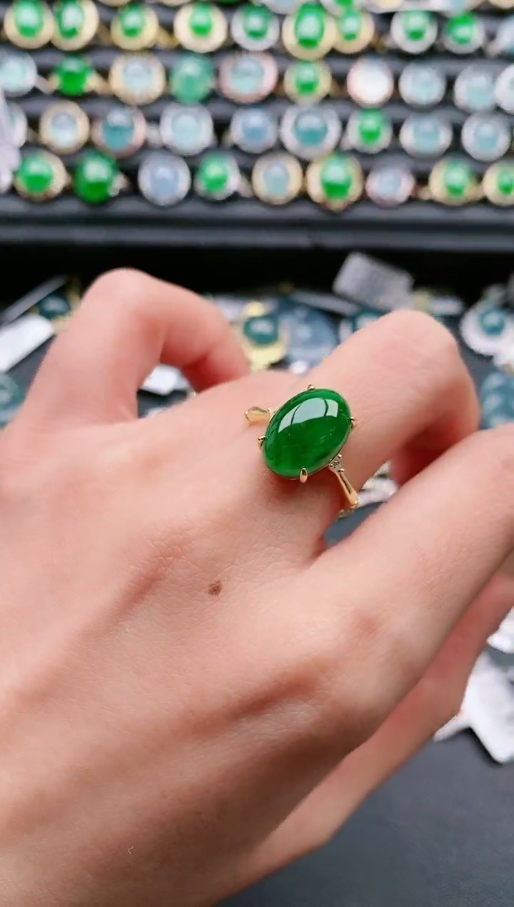 【闪购商品】翡翠戒指银S925镶嵌1111111