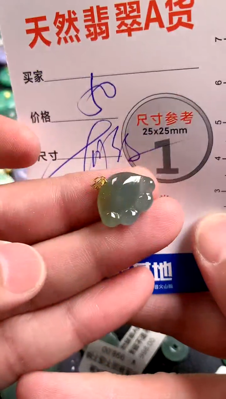 【闪购商品】翡翠颈饰18K金镶嵌14002634
