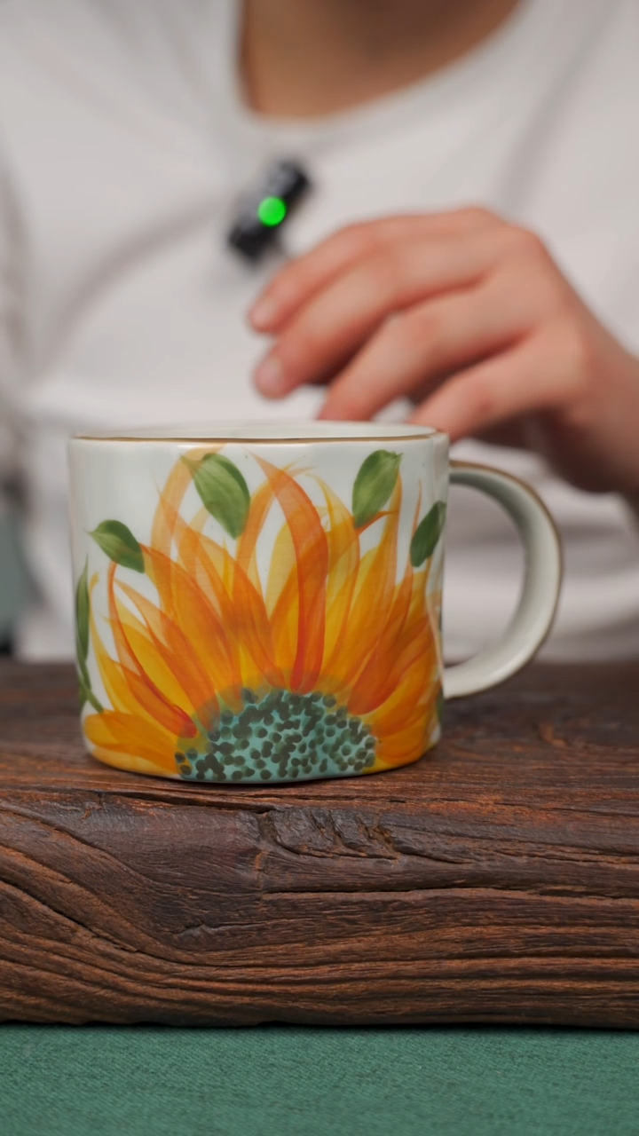 瓷片68寻一缕瓷香杯釉下手工手绘瓷器