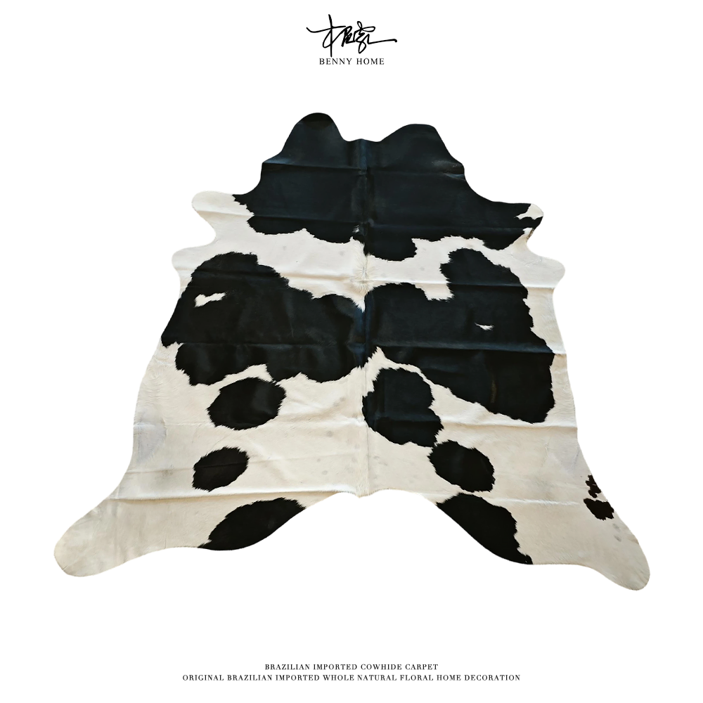 【本尼家】P391轻奢北欧风整张牛皮地毯220*200cm