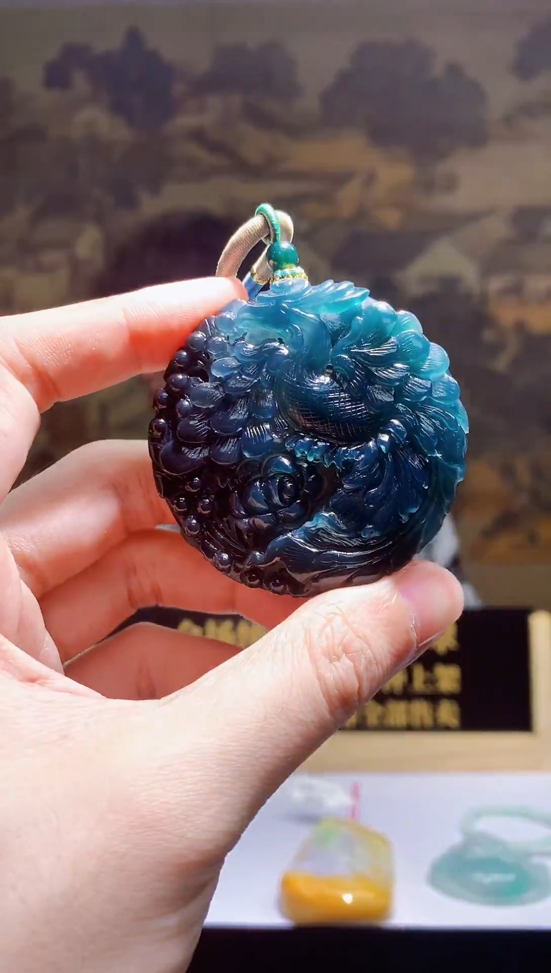 翡翠未镶嵌颈饰天然A货翡翠