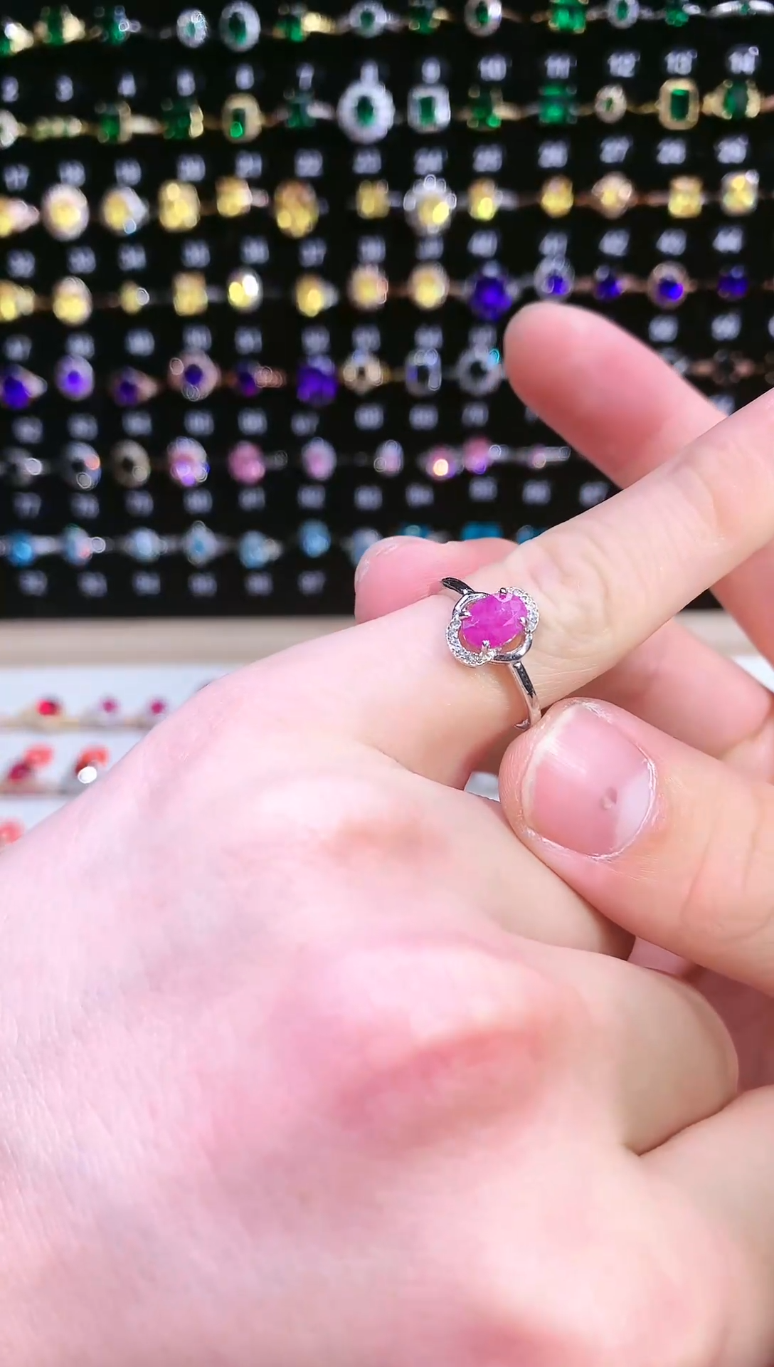 【闪购商品】红宝石戒指银S925镶嵌111111