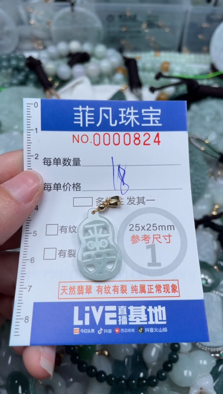 【闪购商品】翡翠颈饰未镶嵌00..0824