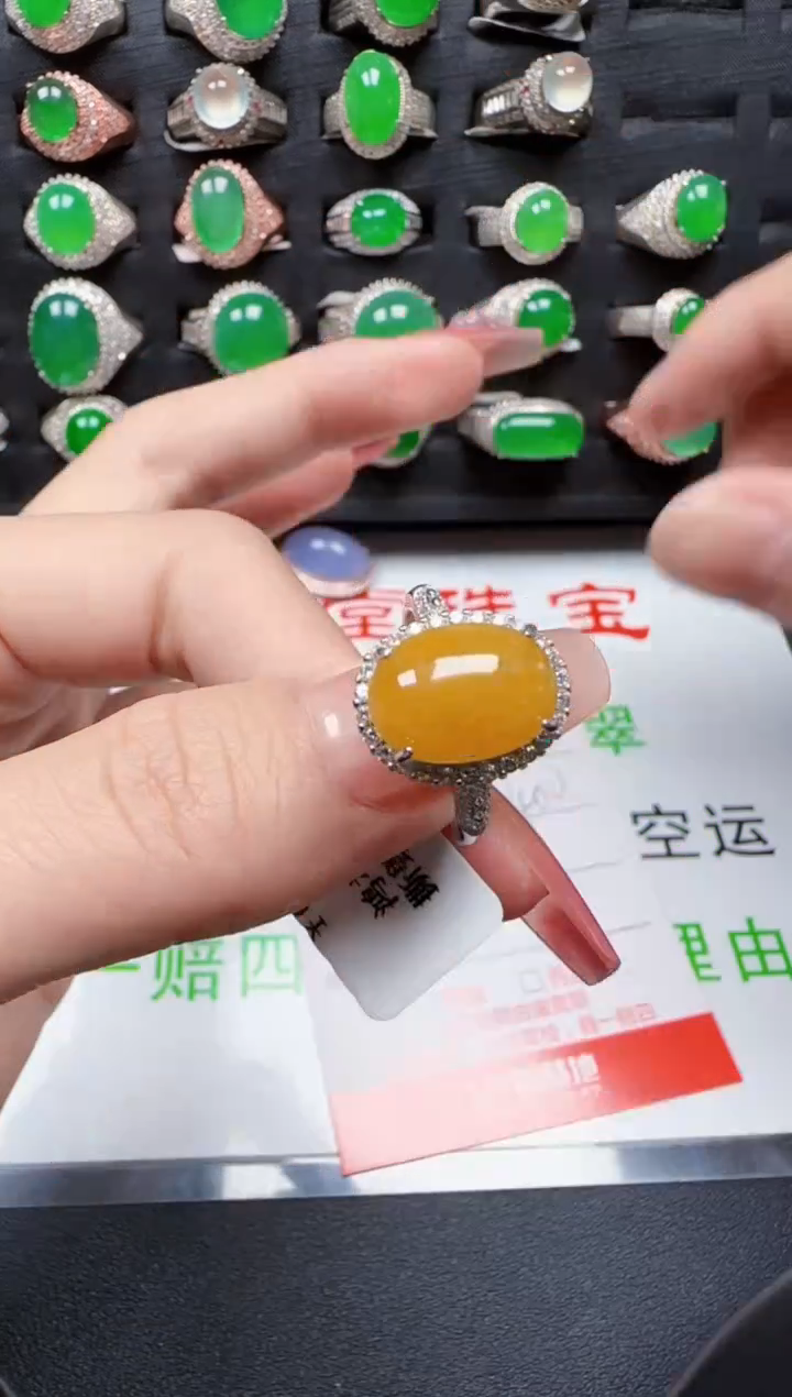 【闪购商品】翡翠戒指银S925镶嵌2465