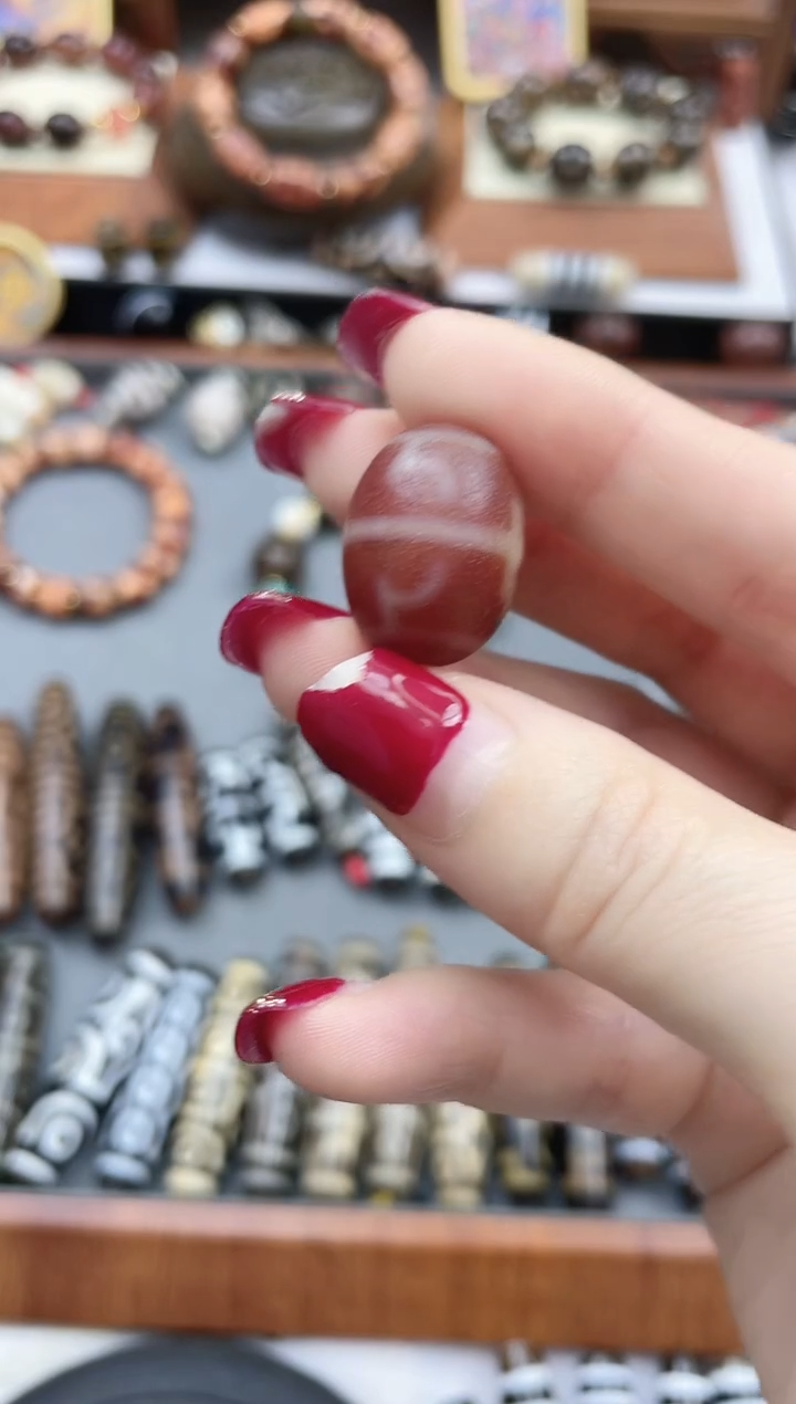 【闪购商品】玛瑙/玉髓珠珠未镶嵌红肉无界