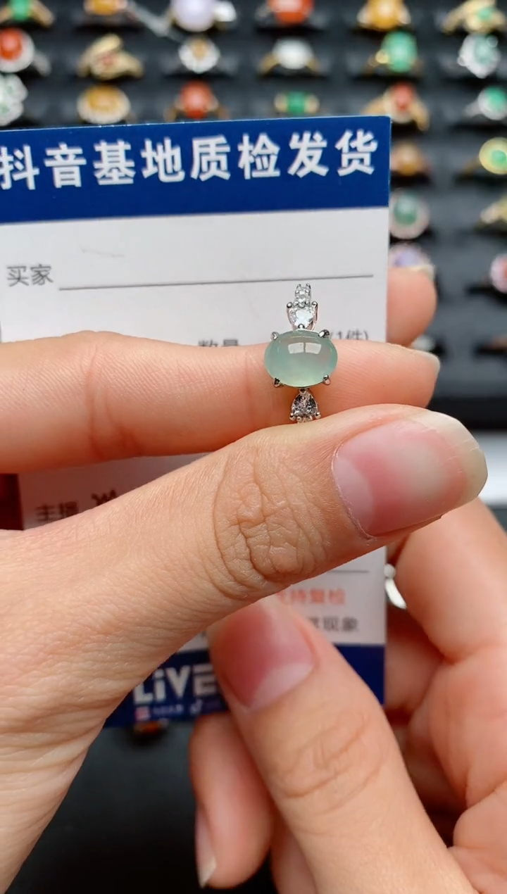【闪购商品】翡翠戒指银S925镶嵌..........