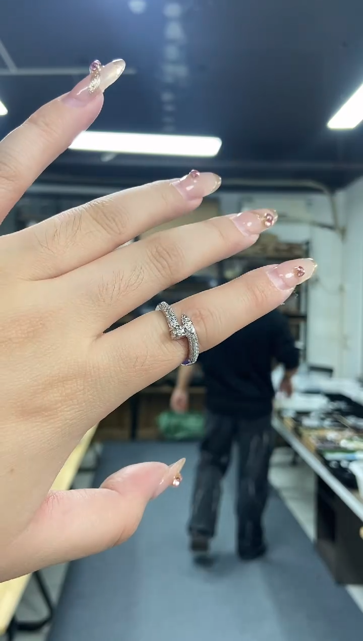 【闪购商品】锆石戒指未镶嵌多样性发其一颜色微差