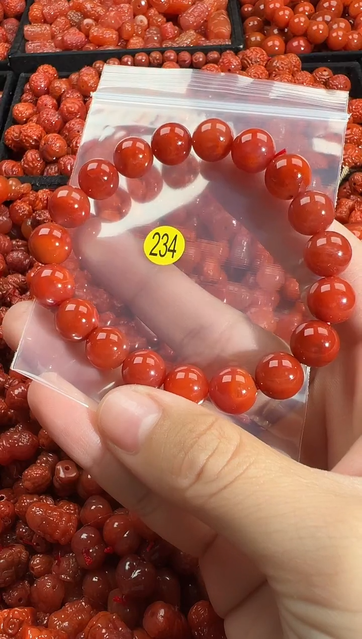 颈饰未镶嵌南红玛瑙平**福1