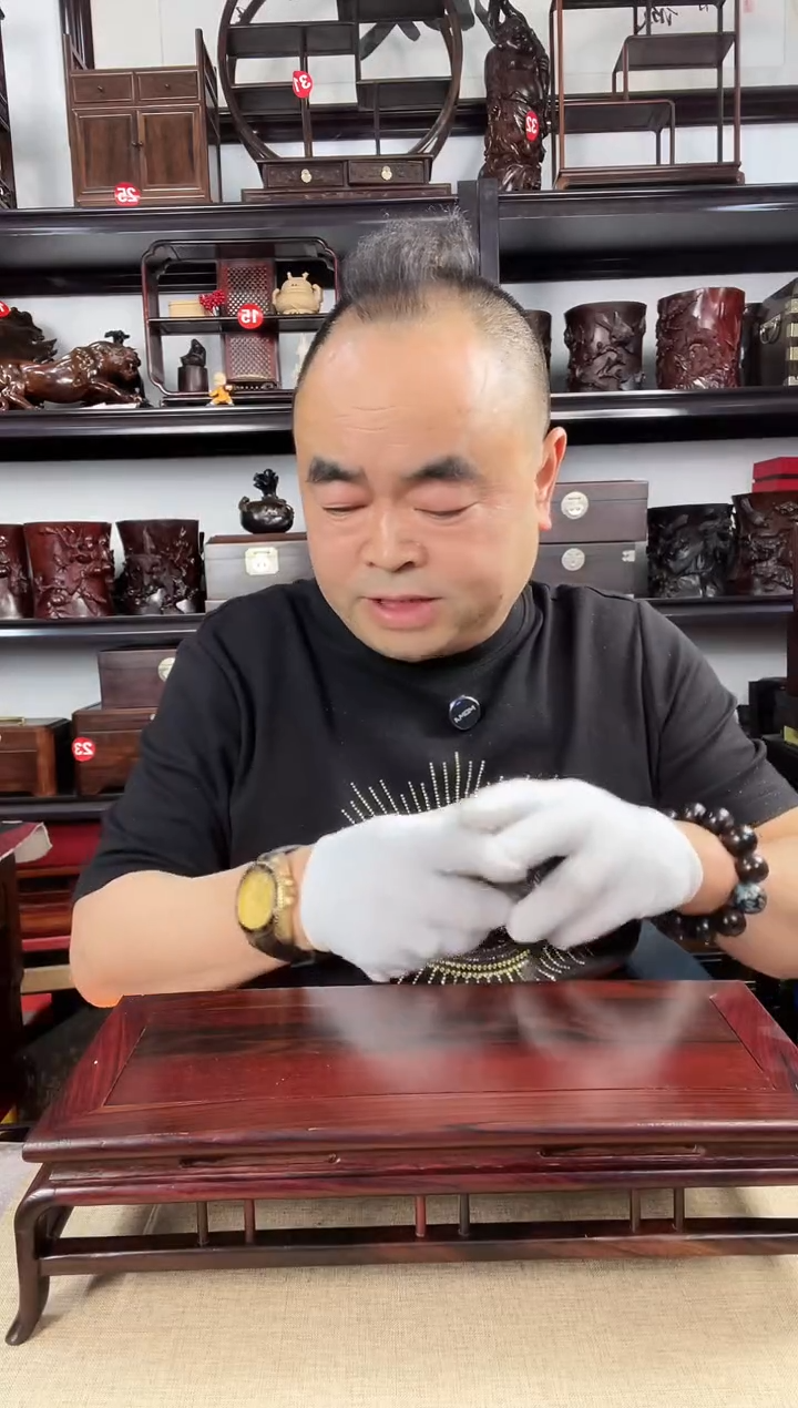 木老李红木工艺品16瑕疵