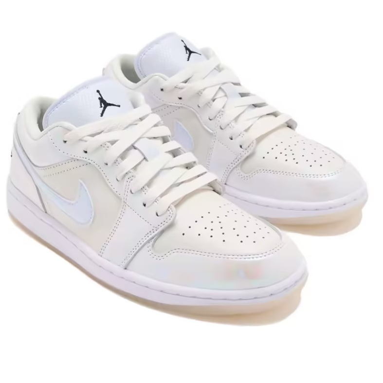【滔搏联动】NIKE耐克AIR JORDAN 1珍珠白低帮休闲鞋HF4080-001