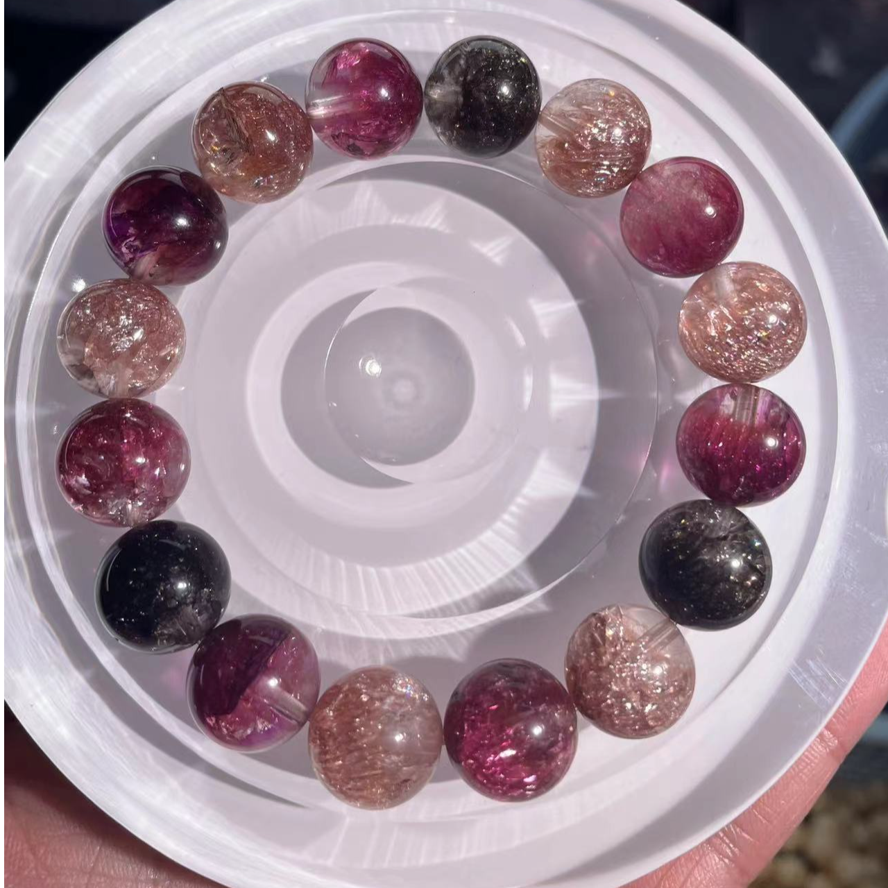 《一号链接》 天然水晶手串时尚穿搭饰品