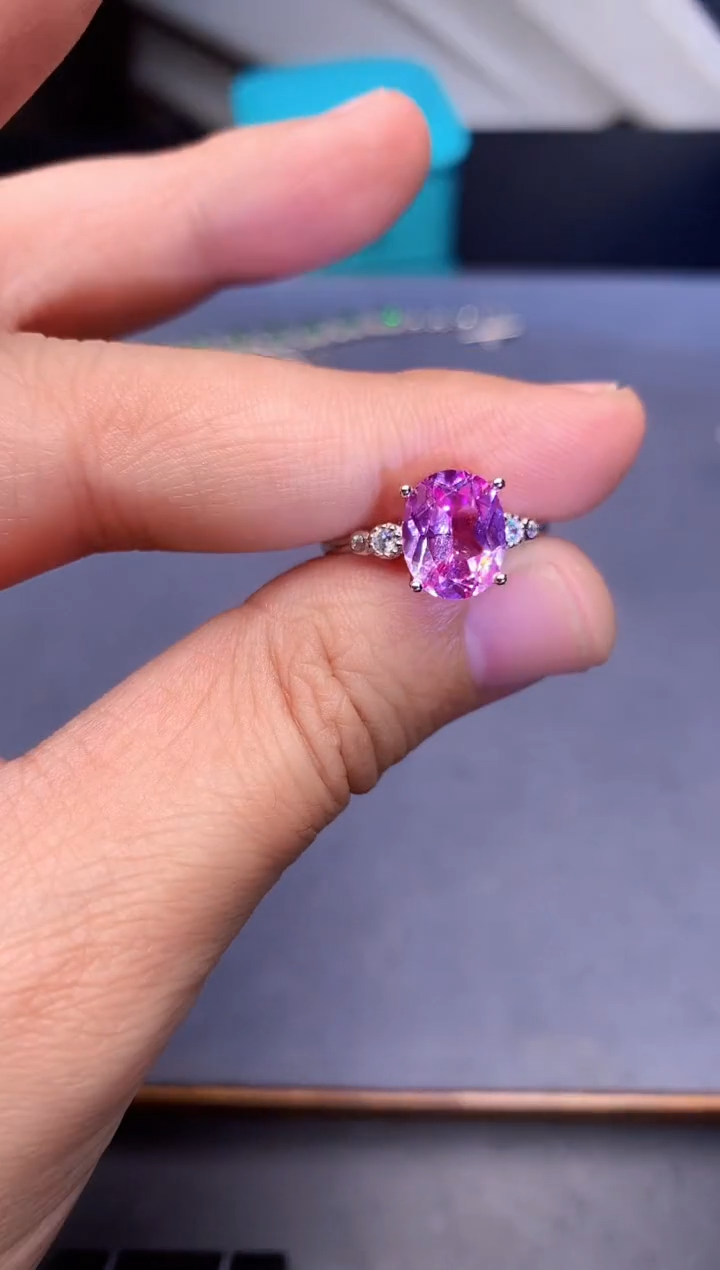 【闪购商品】碧玺戒指银S925镶嵌........