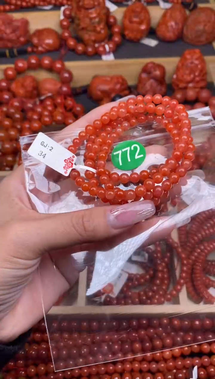 【闪购商品】南红玛瑙珠宝奇石未镶嵌772-5+