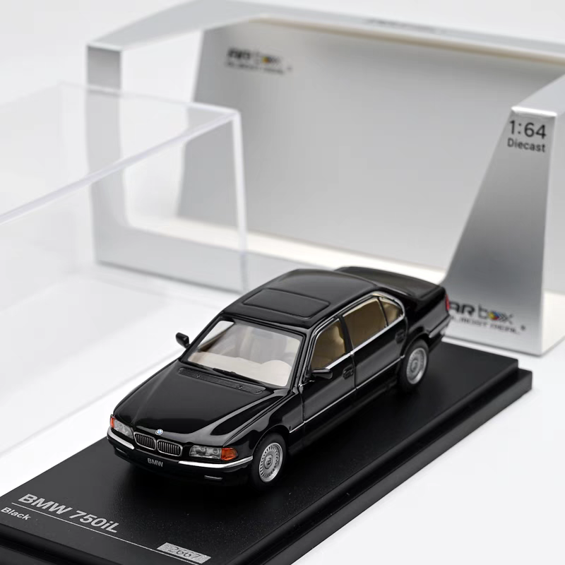 AR 1:64 宝马 750iL E38 黑色 3代宝马7系仿真合金汽车模型 顺丰