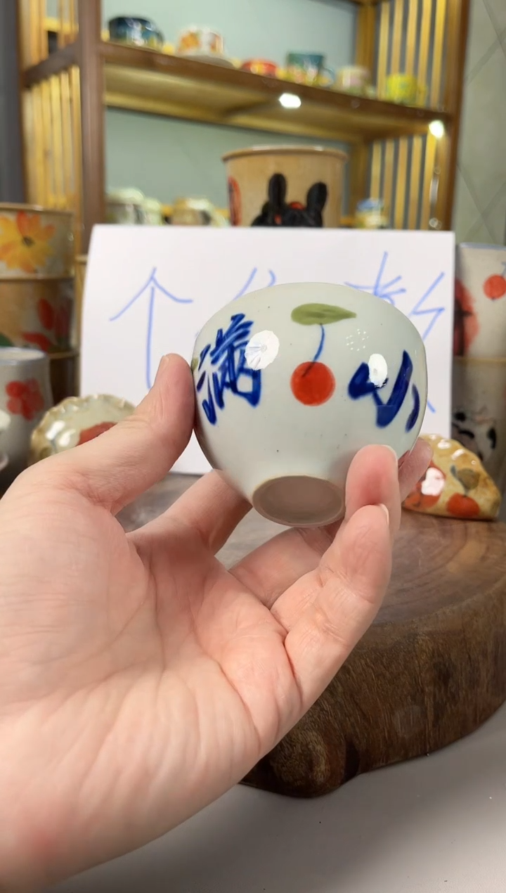 【闪购商品】瓷片手绘高温釉下彩陶瓷