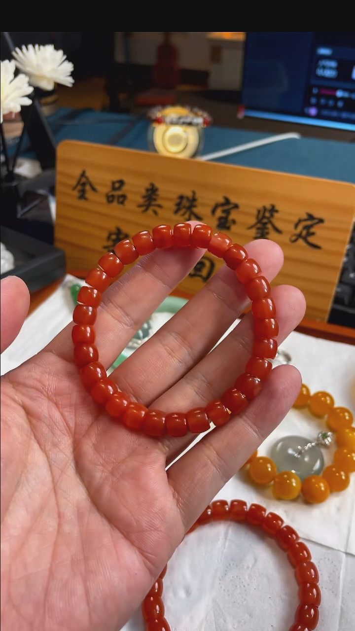 未镶嵌手串南红玛瑙1444号