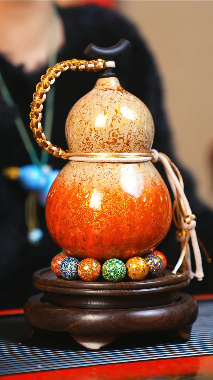 【闪购商品】JU089大师姐臻选非遗大漆酒葫芦