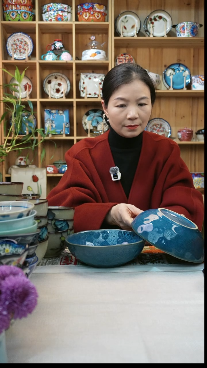 瓷片小可陶瓷一组2个