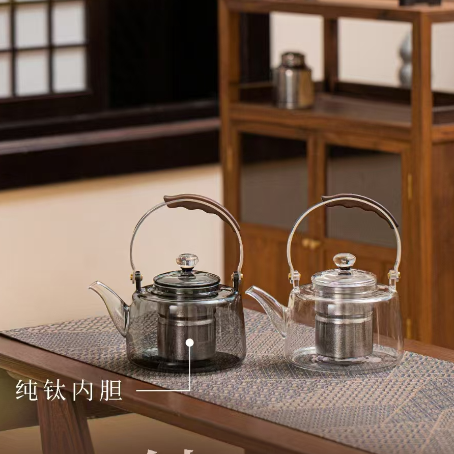 北大史北大史 纯钛 煮茶养生壶蒸煮一体茶壶招待自用可电陶炉加热