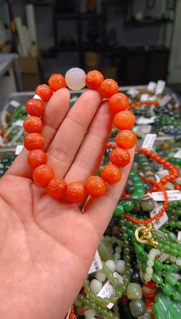 手串未镶嵌南红玛瑙1