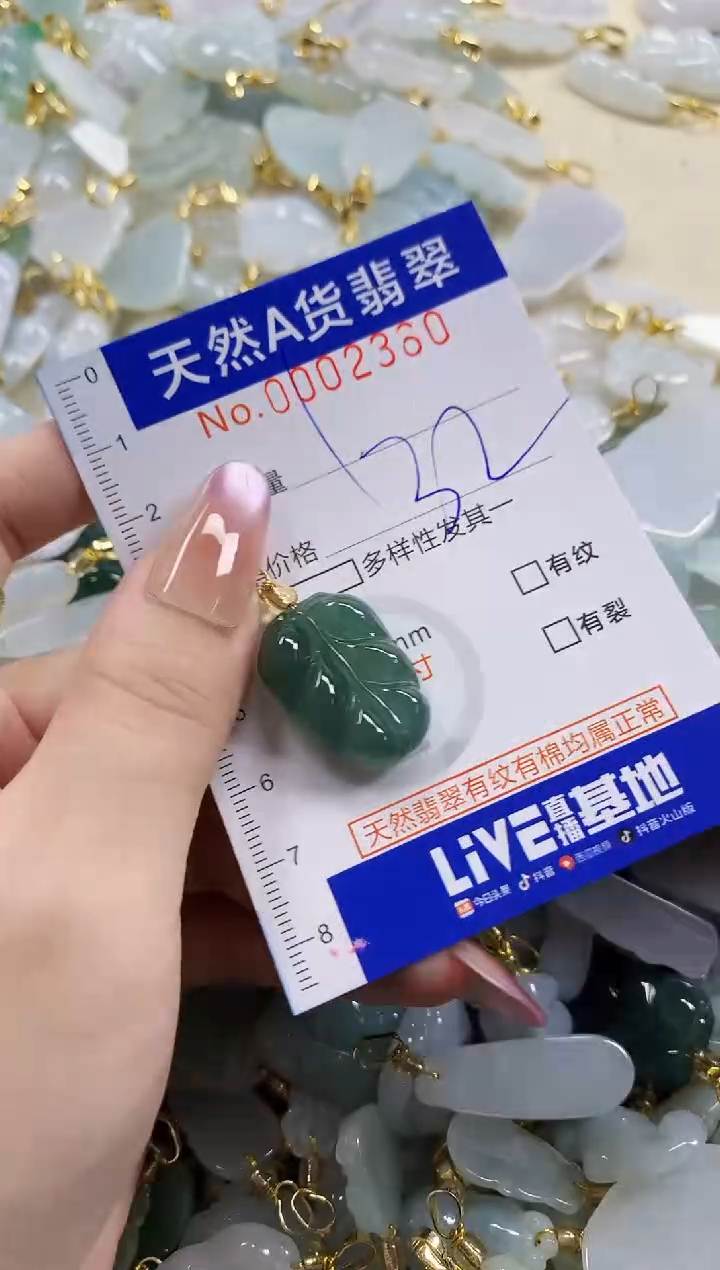 颈饰未镶嵌翡翠天然A货翡翠