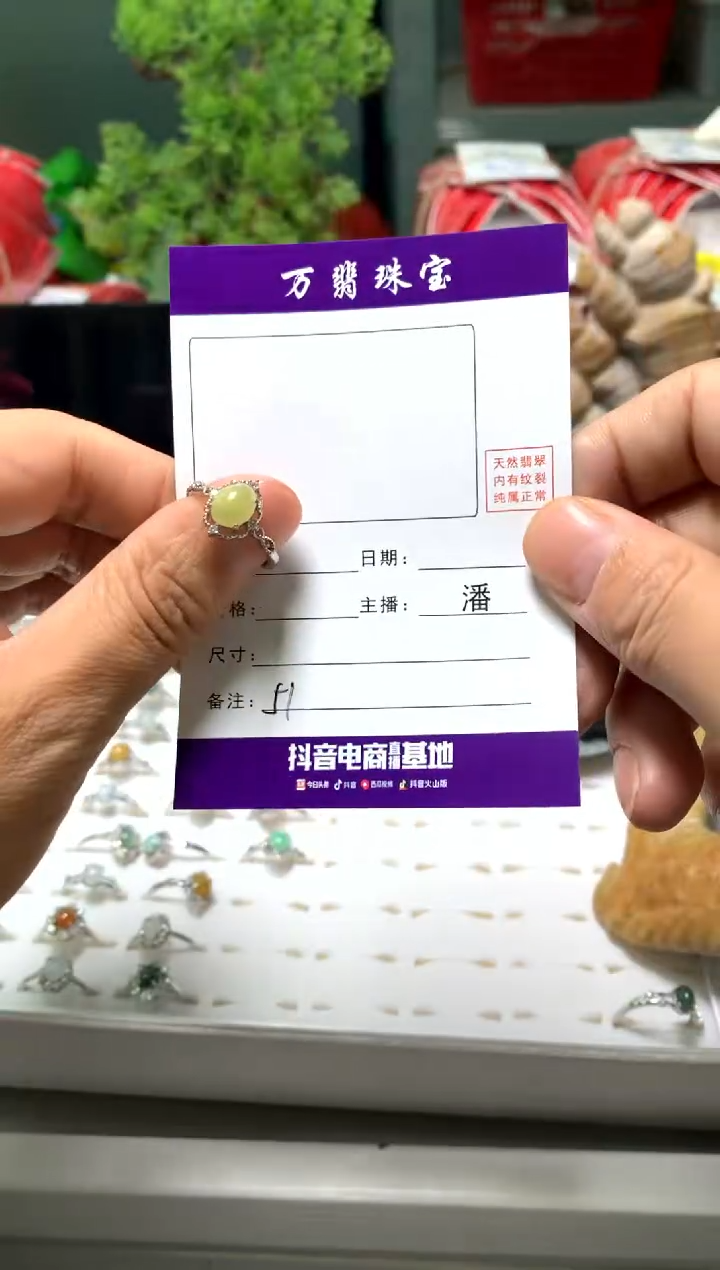 【闪购商品】翡翠戒指合金01/12潘0051