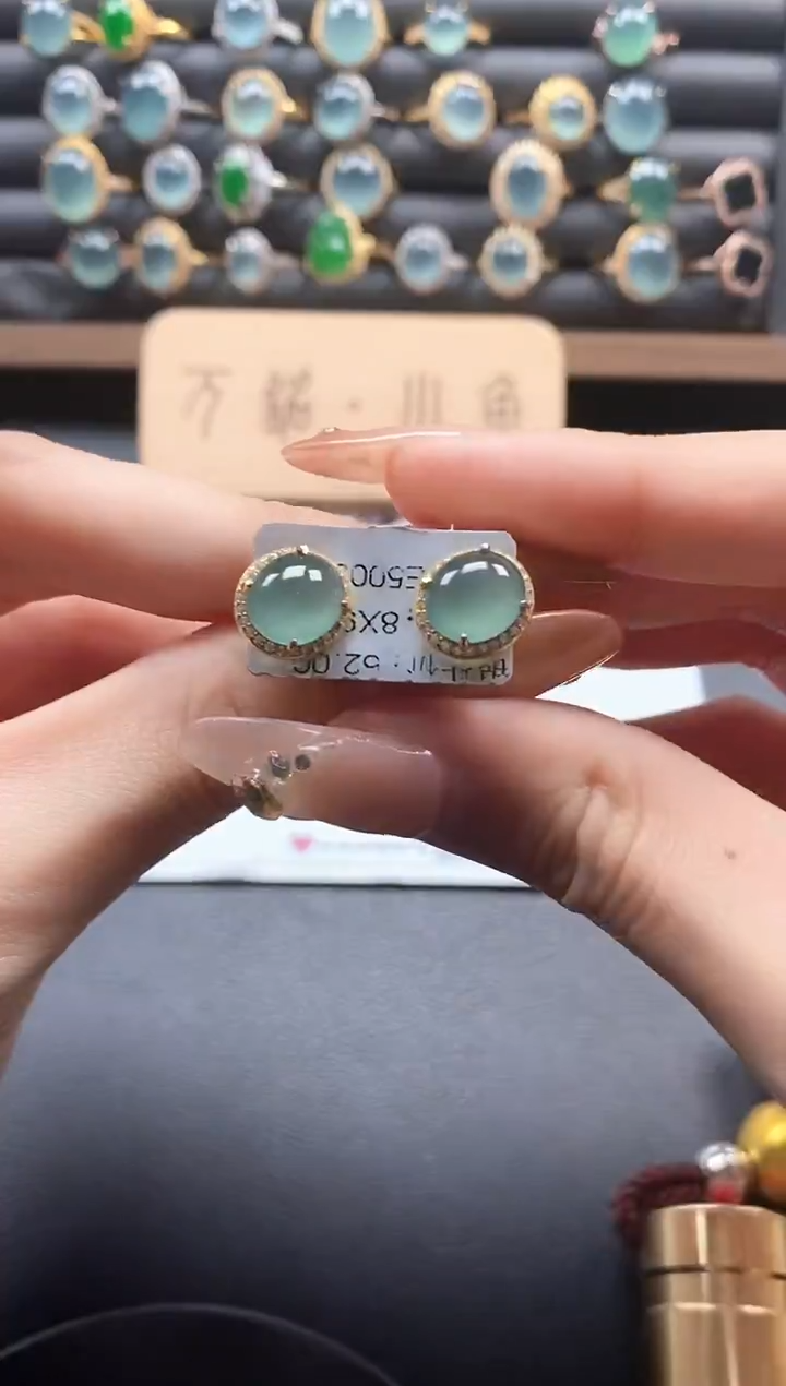 银S925镶嵌戒指翡翠51151