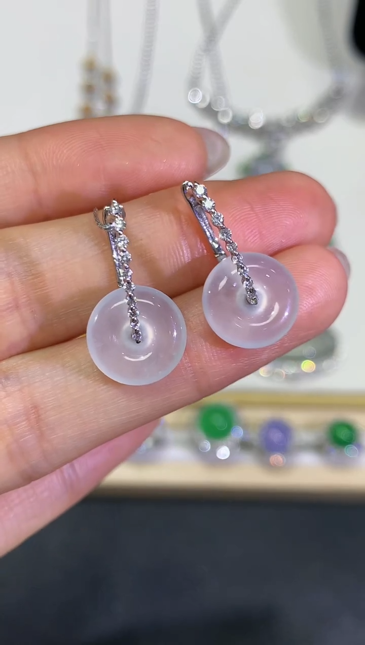 【闪购商品】翡翠颈饰18K金镶嵌团购62