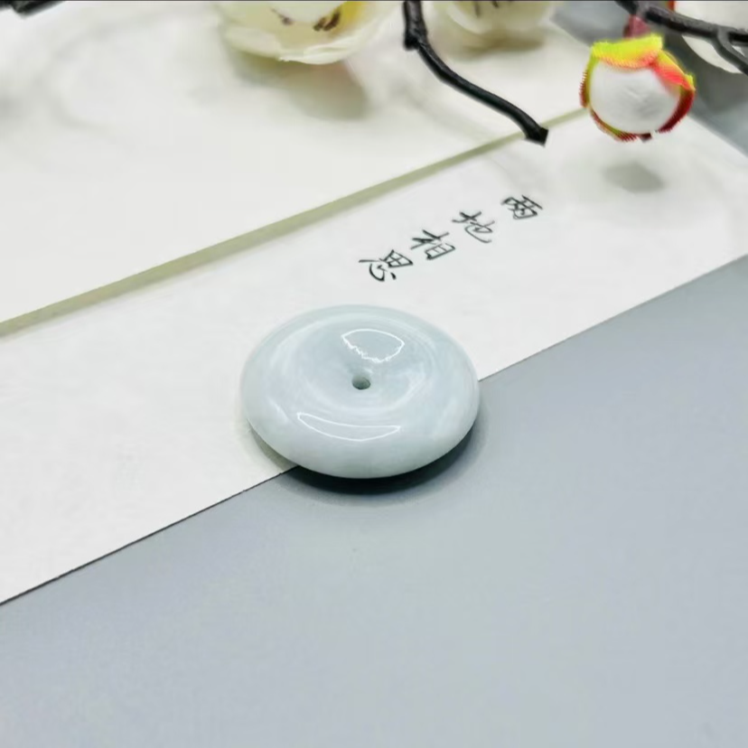 非金属珐琅吊坠 天然百搭平安扣挂件