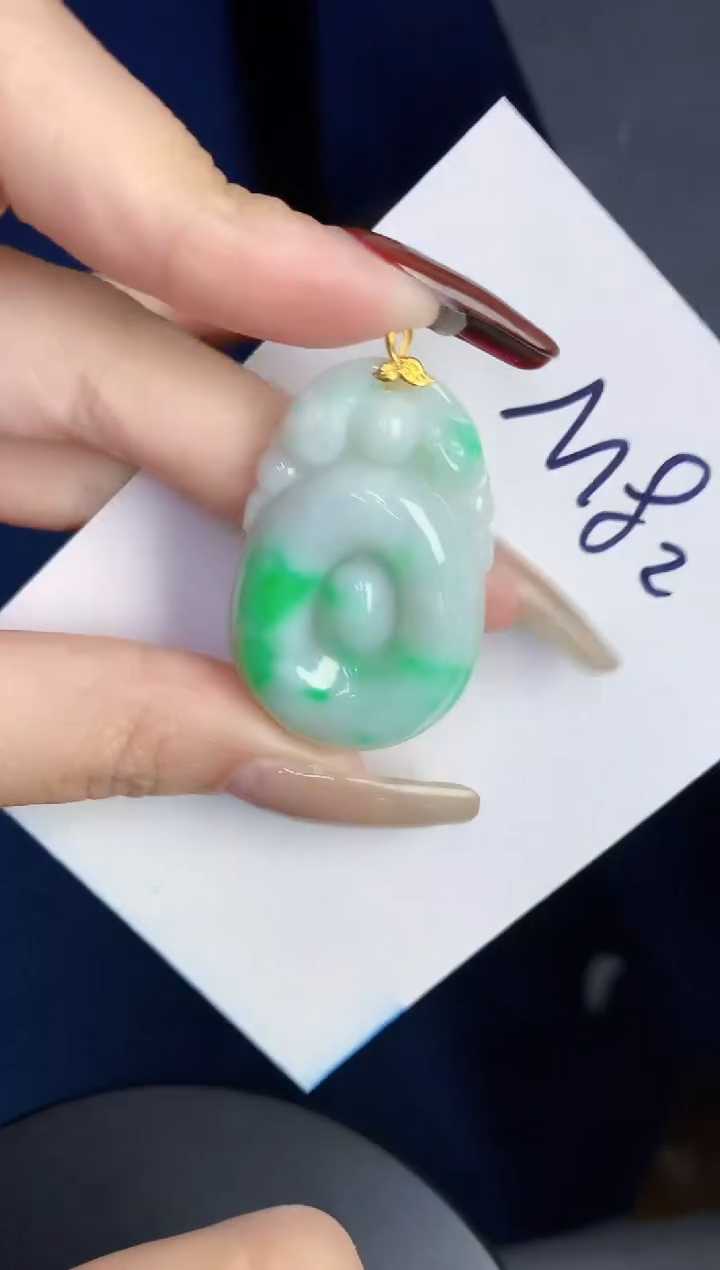 【闪购商品】翡翠颈饰18K金镶嵌0000000000