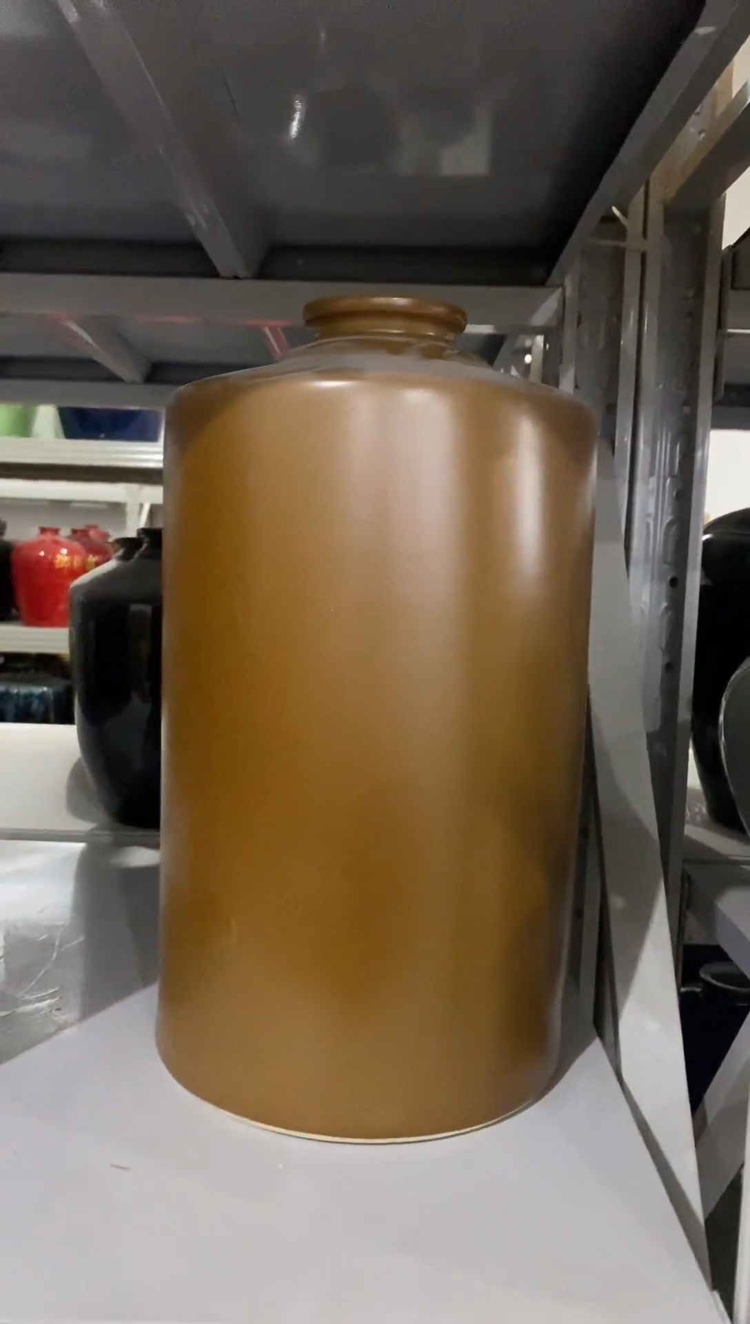 10斤哑光酱色直筒微瑕无锁不支持退换