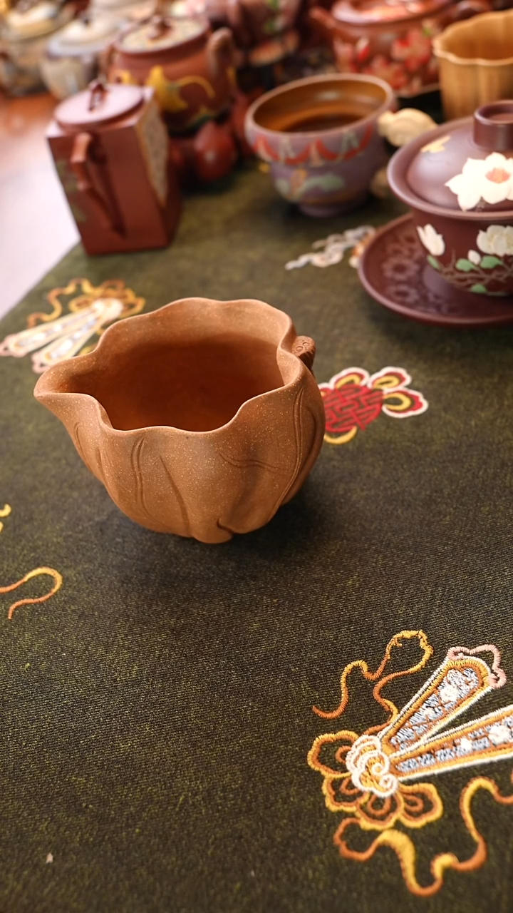 茶壶紫砂段泥荷叶公道杯