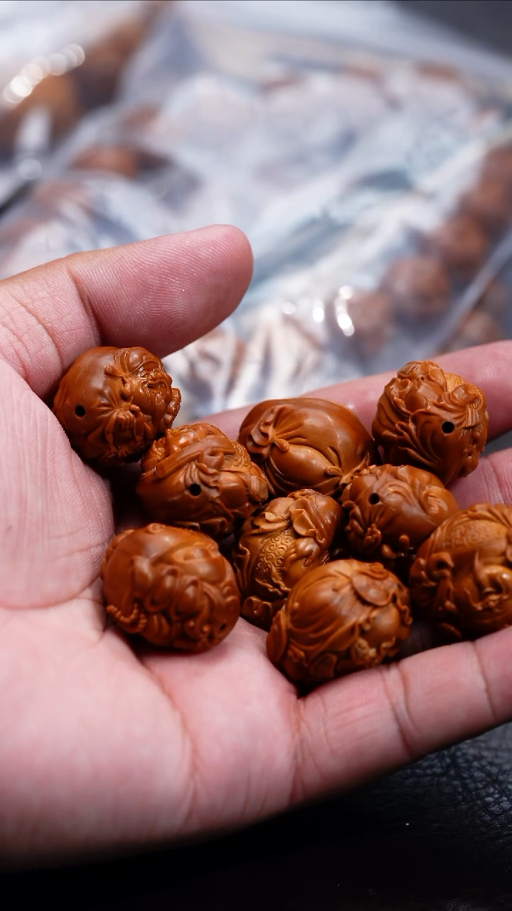 手串/手链橄榄核卷**️苏工核雕